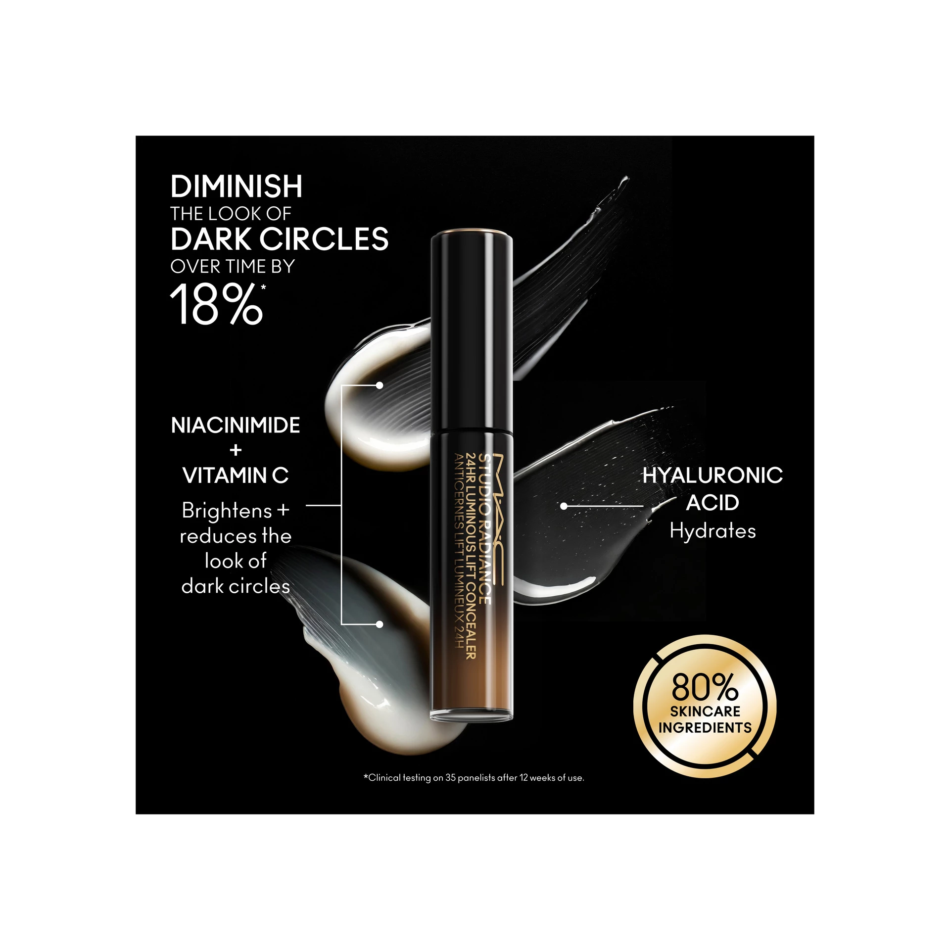 „Studio Radiance 24Hr Luminous Lift“ maskuoklis N12 - MAC