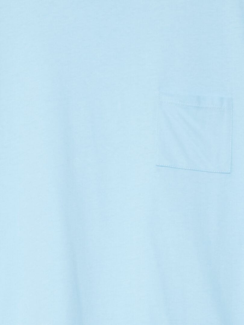 Conjunto de pijama de duas peças (camiseta e calça) - AZUL