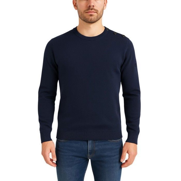 Jersey marinero para hombre Bill Tornade, azul marino