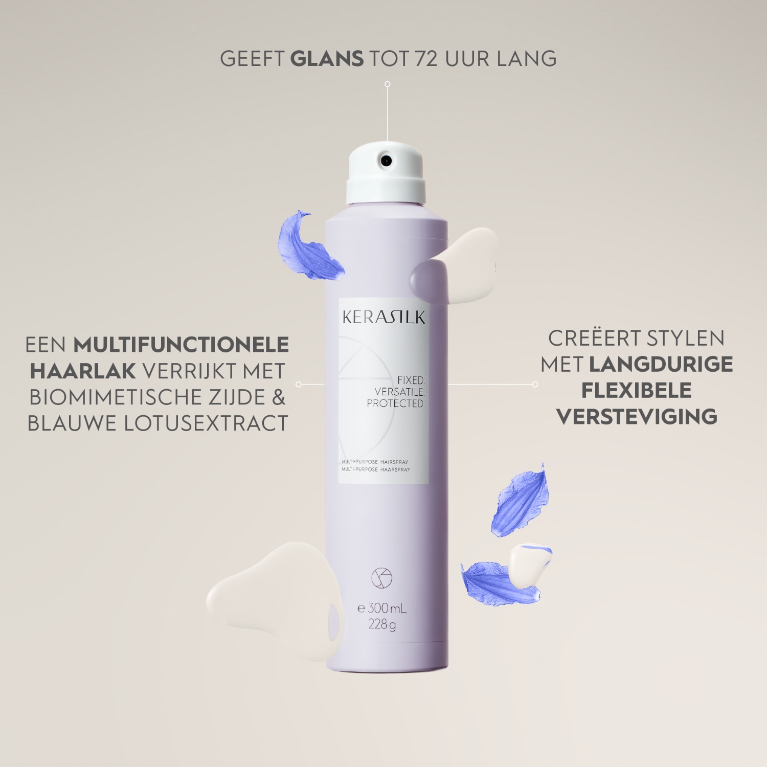 KERASILK multifunctionele haarlak - 75 ml