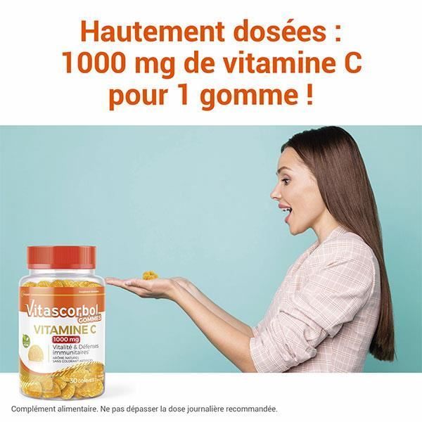 Gomitas de vitamina C Vitascorbol 1000 mg, 30 gomitas
