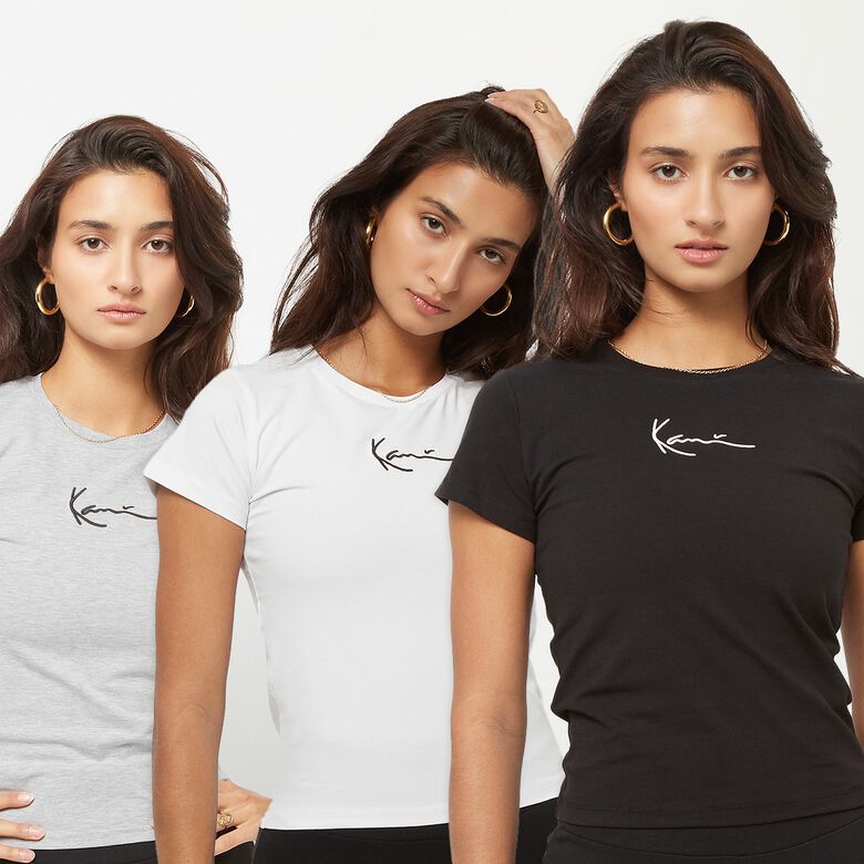 Maglietta aderente Signature Essential taglia S (confezione da 3)