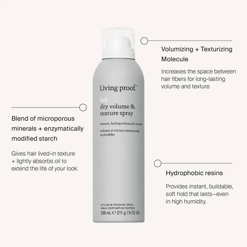 Spray texturizador de volume total da Living Proof