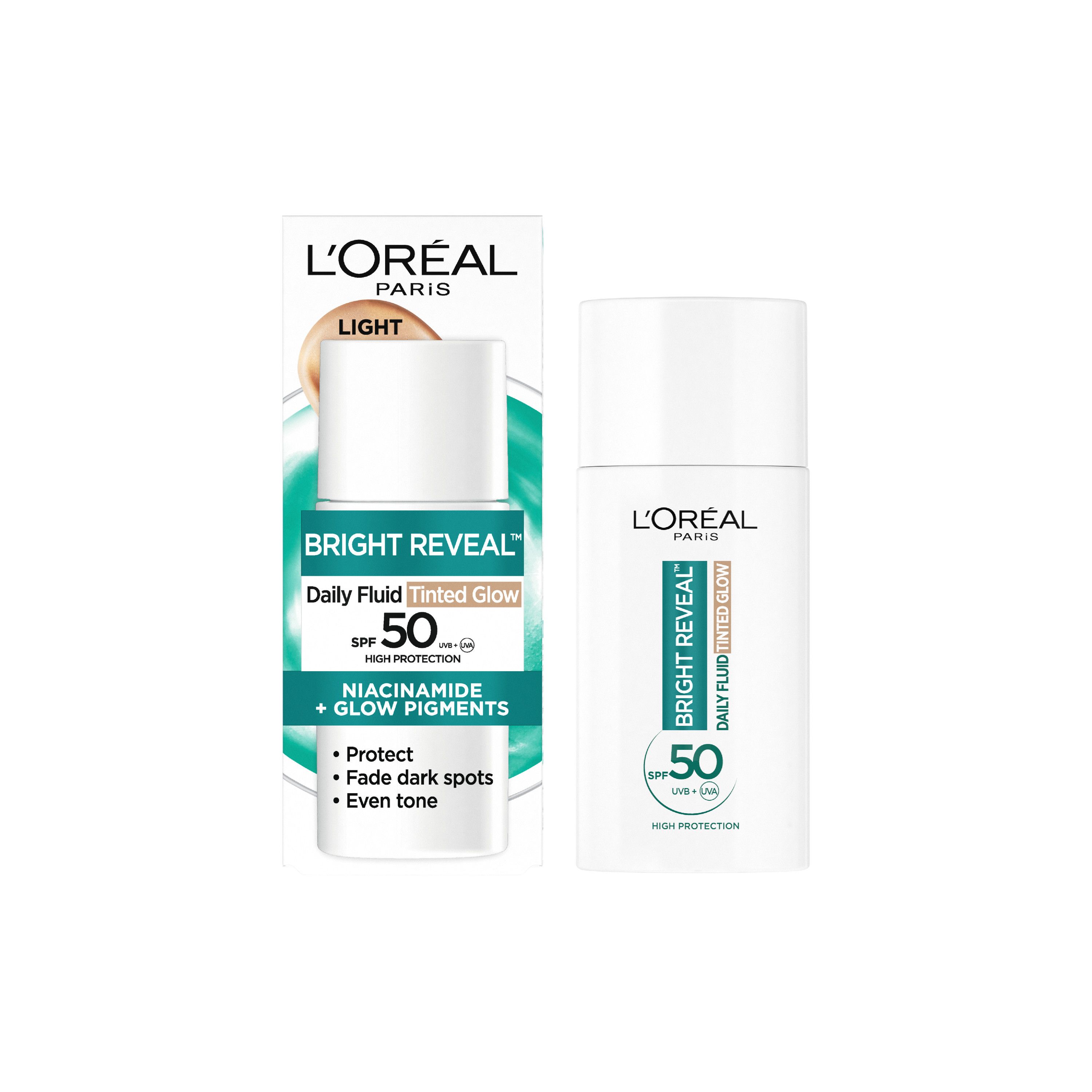 Bright Reveal dnevni fluid s bojom i niacinamidom SPF50 Kozmetika za lice