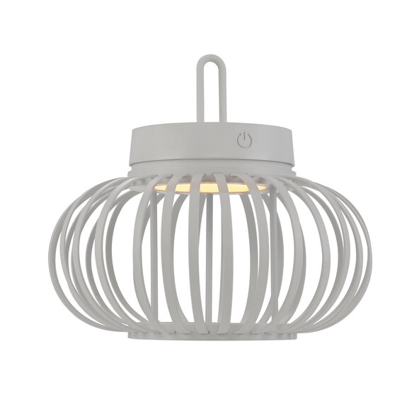 Lampă de masă și de podea Korga LED cu baterii, albă, ⌀ 25 cm