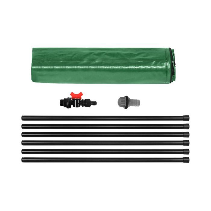 Depósito de agua de lluvia plegable de 200 litros - XMTECH - Verde - Depósito de agua para jardín con grifo de drenaje