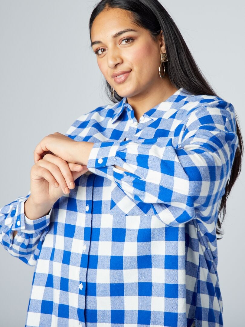 Camisa de franela - AZUL