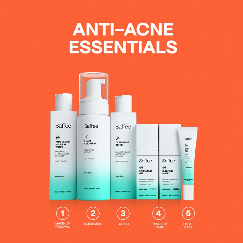 „Saffee ClearDerm“ valomasis tonikas probleminei odai