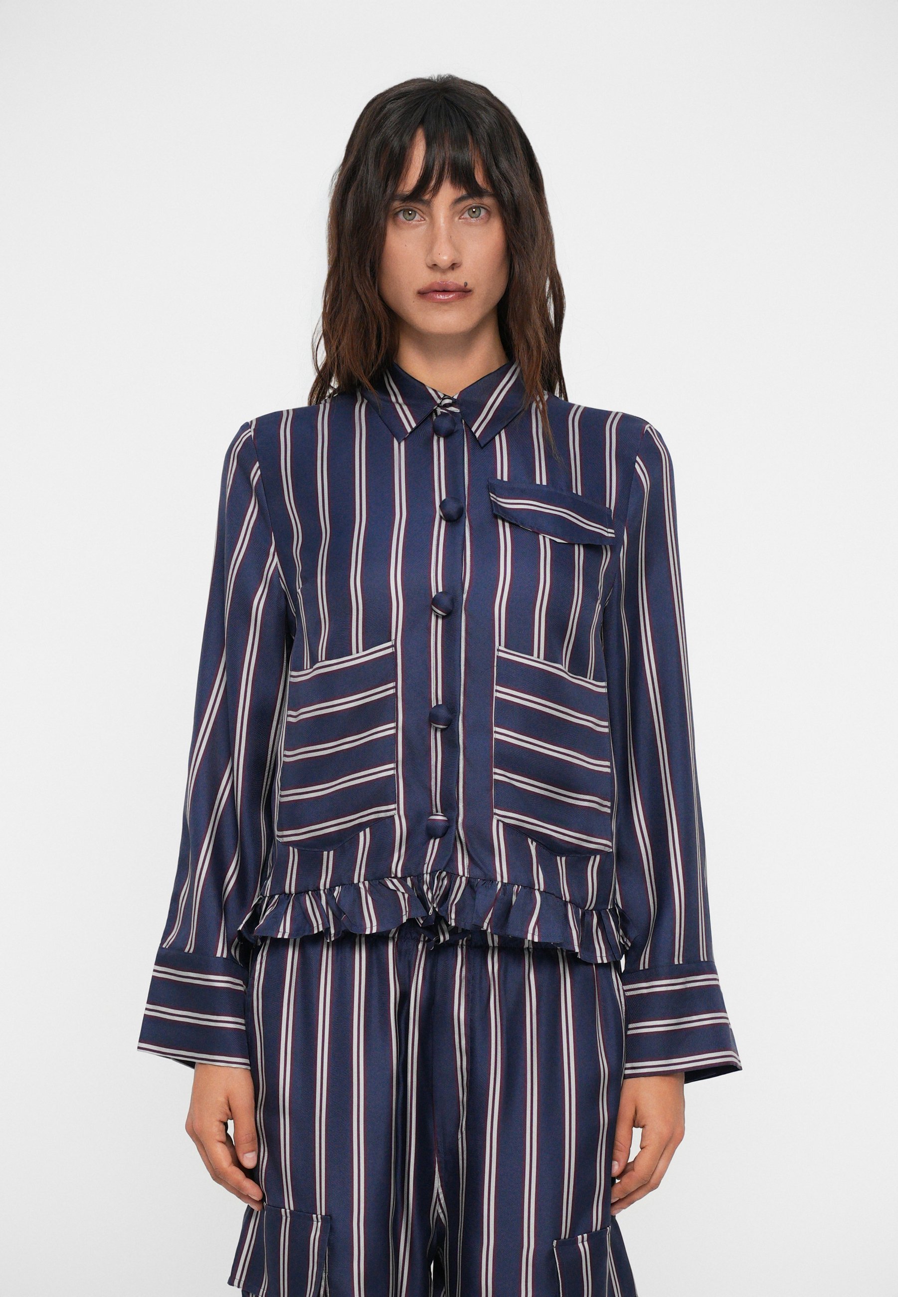 Baum und Pferdgarten MILUNA - Blusa button-down - navy/prugna