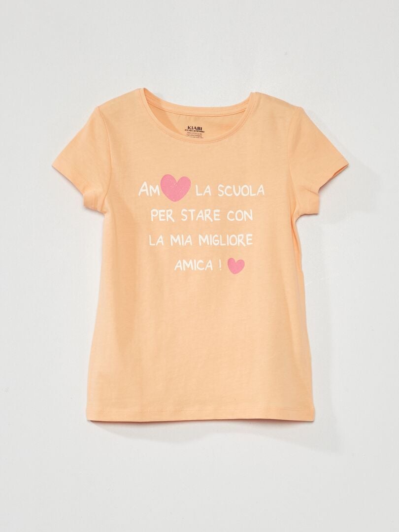 Camiseta estampada - NARANJA