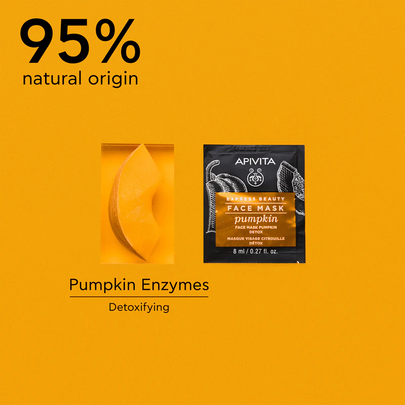 Apivita Express Beauty Detox Face Mask Tekvicová detoxikačná pleťová maska