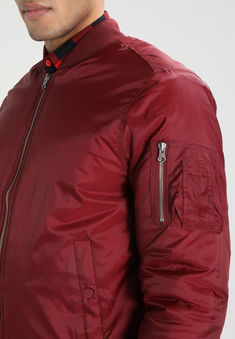 Urban Classics BASIC JACKET - Bomberjack - bordeauxrood