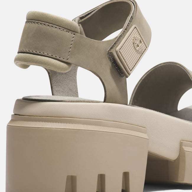 Sandalo a Doppia Fascia Everleigh da Donna in                beige