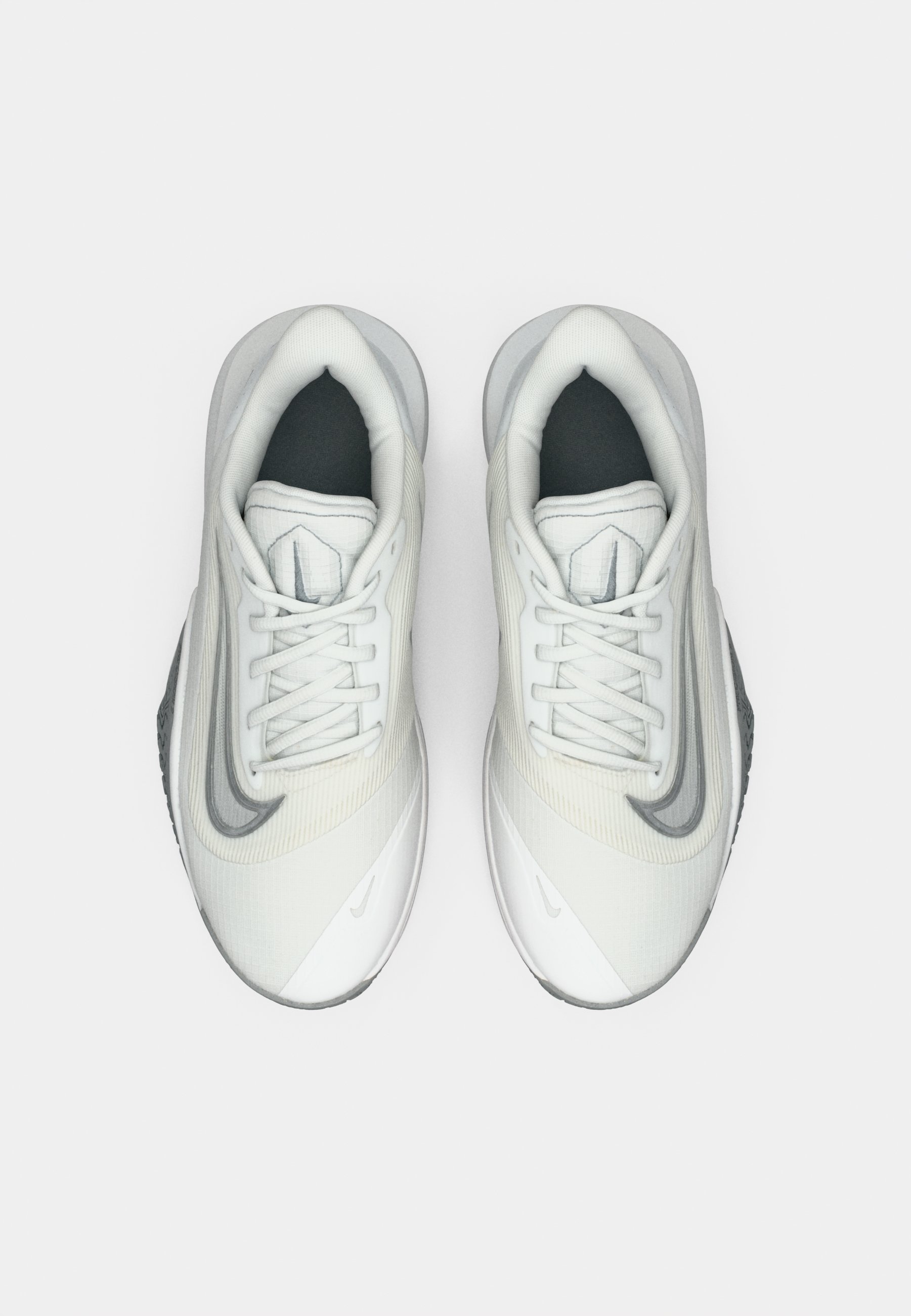 Nike Performance PRECISION VII - Basketbalové topánky - summit white/metallic silver-coloured