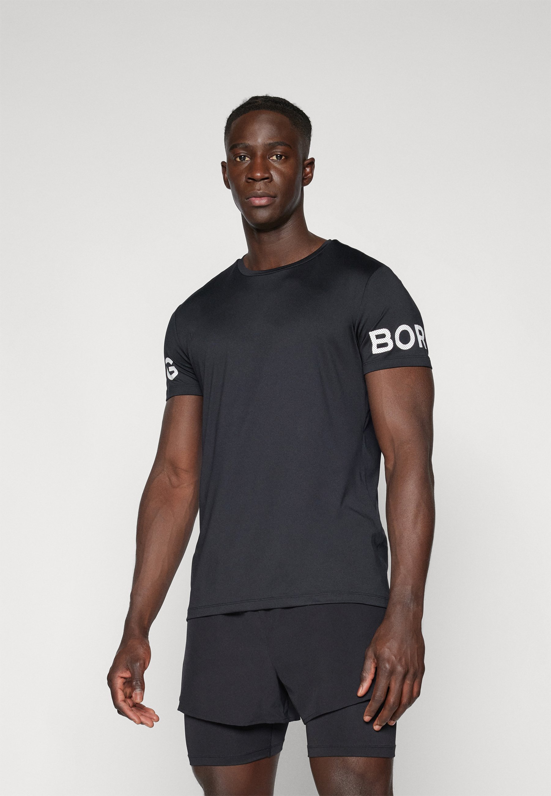 Björn Borg print T-shirt - zwarte schoonheid