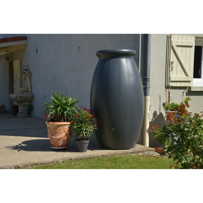 Depósito de agua tipo jarra toscana - BELLI - 1000 L - Antracita