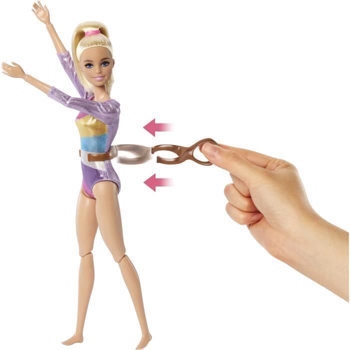 Barbie Gymnastique Coffret avec poupée et plus de 10 accessoires HRG52