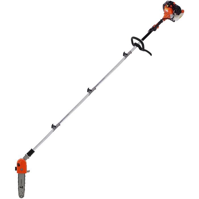 GT GARDEN - Benzine-aangedreven snoeischaar met draaibare kop, 52 cc, 3 pk, 4,15 meter lang