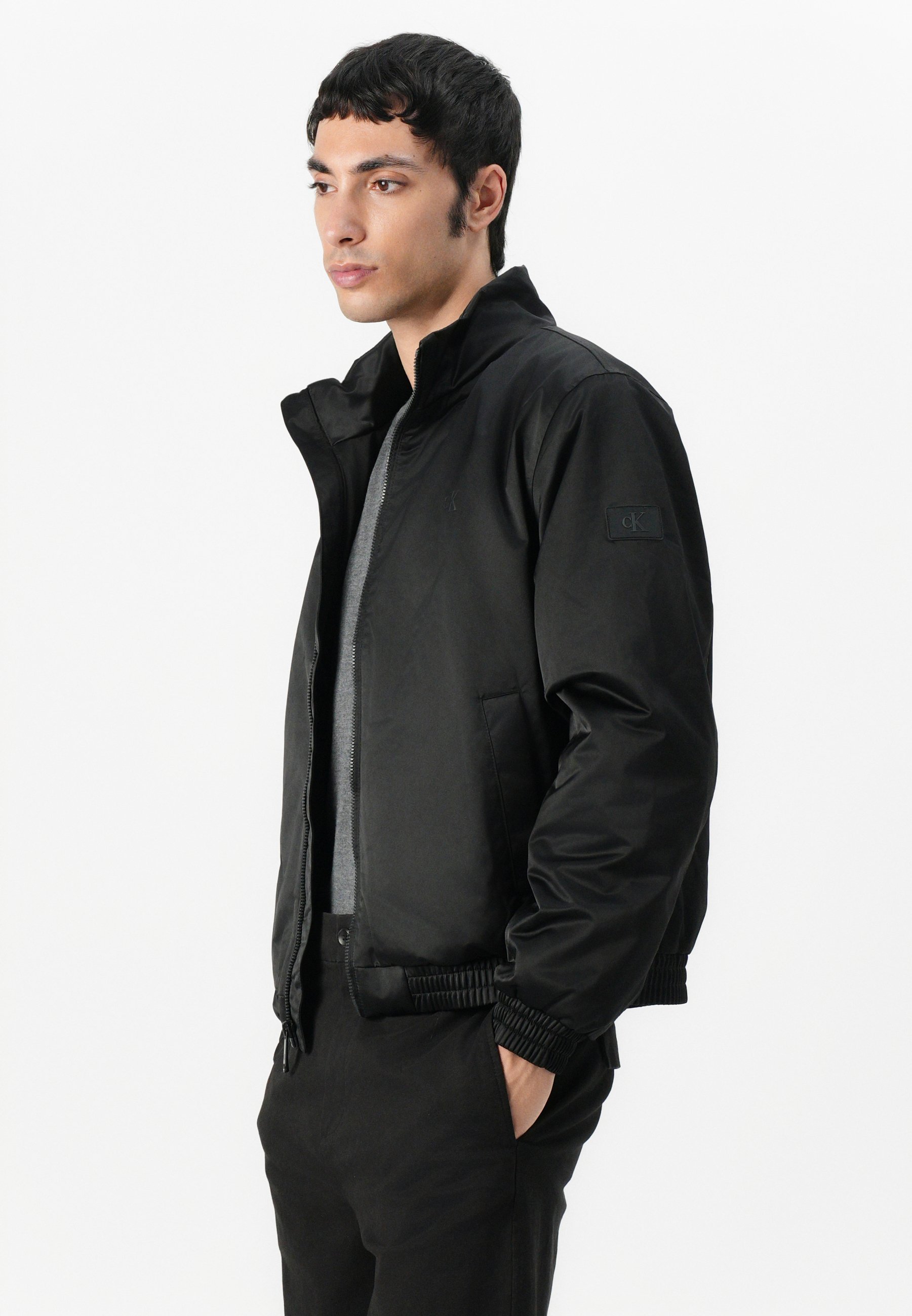 Calvin Klein Jeans gewatteerde Harrington-jas - Lichte jas - zwart