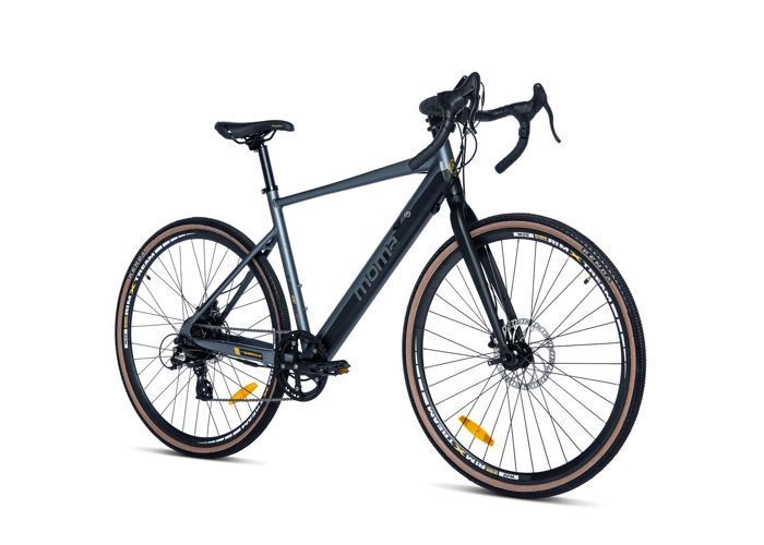 E-GRAVEL 28PRO, Equipped with full Shimano groupset, 8 speeds, TEKTRO disc brakes, integrated and removable 36V 10Ah lithium-ion battery