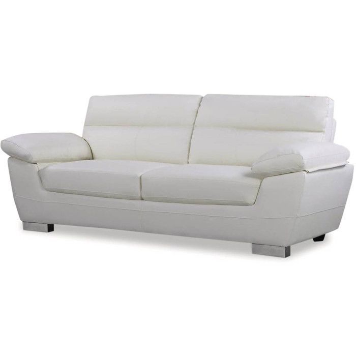 Divano fisso in similpelle e PVC 