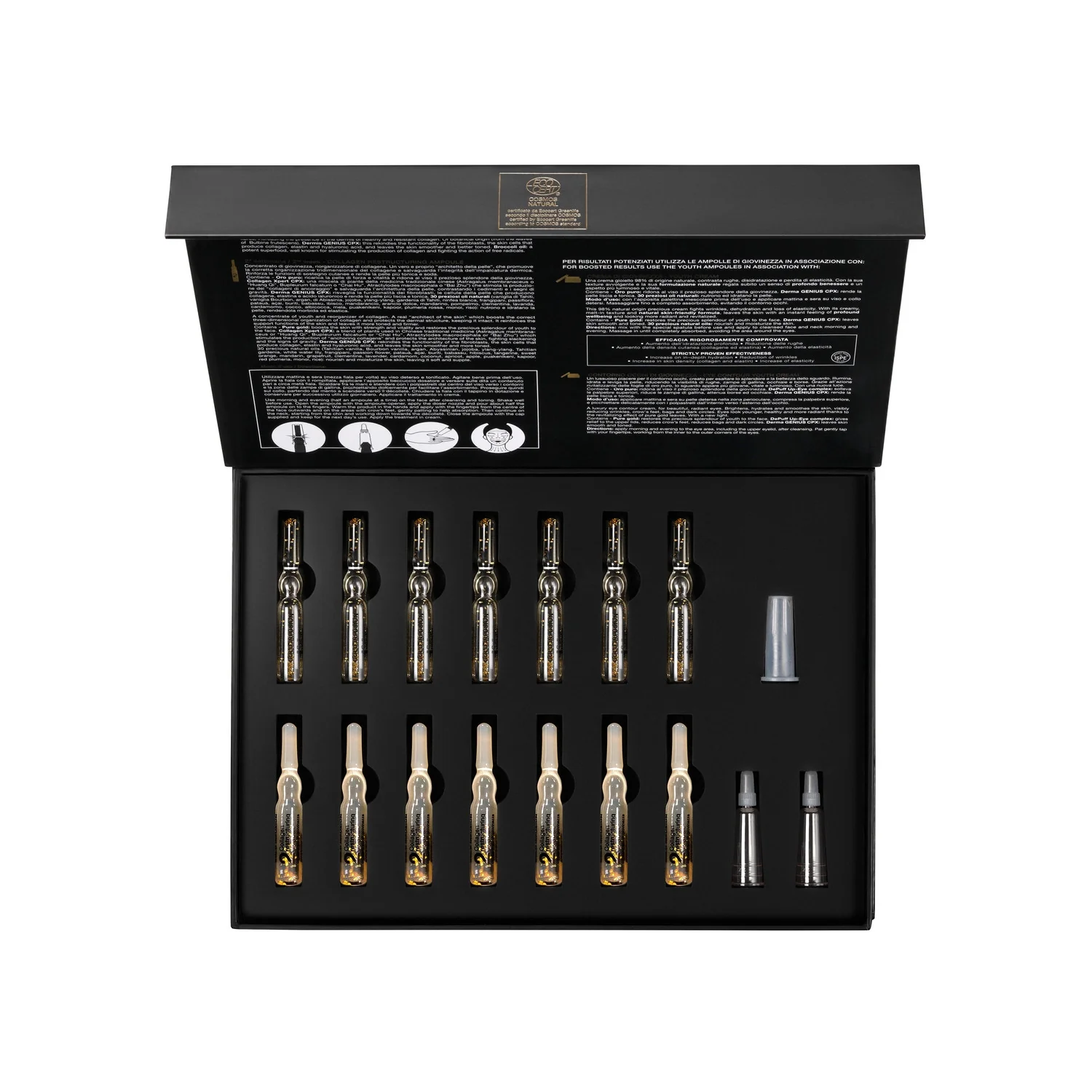 Gold Infusion Youth Pro-Collagen Ampoules - Fiale viso antirughe, Trattamento Rigenerante