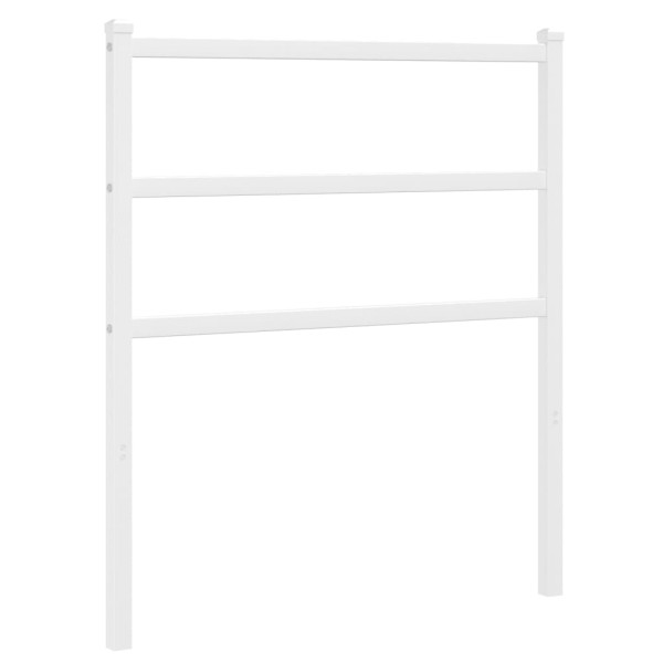 Wezgłowie Biały 75 cm Stal vidaXL
