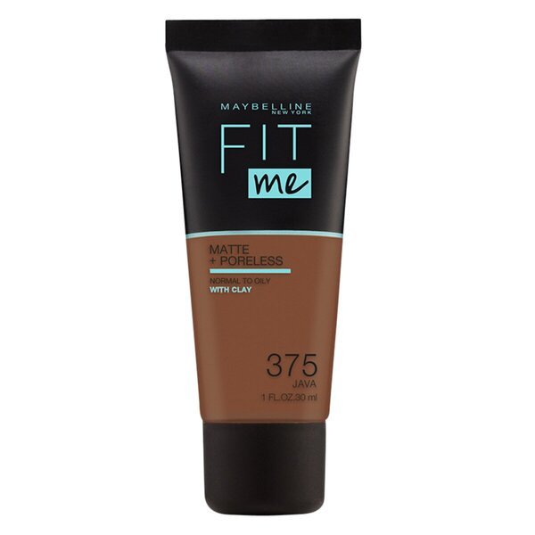 „Maybelline New York Fit Me Matte + Poreless 375 Java“ makiažo pagrindas, 30 ml
