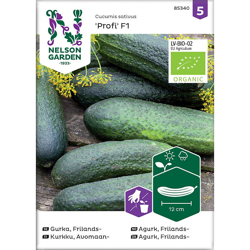 Semillas de pepino y uva Nelson Garden, para exterior, Profi F1
