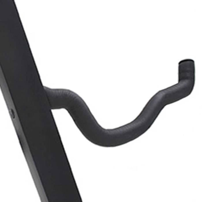 Soporte de guitarra negro, trípode de suelo, ajustable en forma de A para guitarras acústicas, eléctricas, clásicas y bajos.