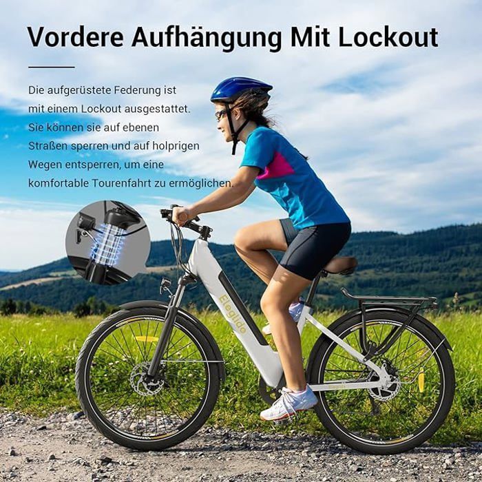 Electric Bike - Eleglide - T1 Step-Thru - 27.5 inches - 36V 13Ah - 100km Range