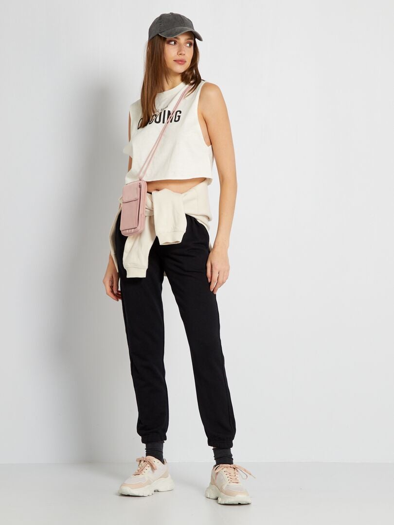 Fleece joggingbroek - Zwart