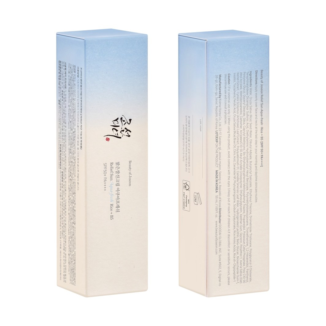 Ochranný krém proti slnečnému žiareniu Beauty of Joseon Sun Aqua-Fresh Rice + B5 SPF 50+ - 50 ml