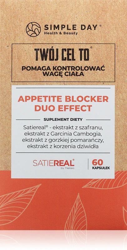 Jūsu mērķis ir apetītes bloķētājs Duo Effect uztura bagātinātāja kapsulas svara zaudēšanas atbalstam