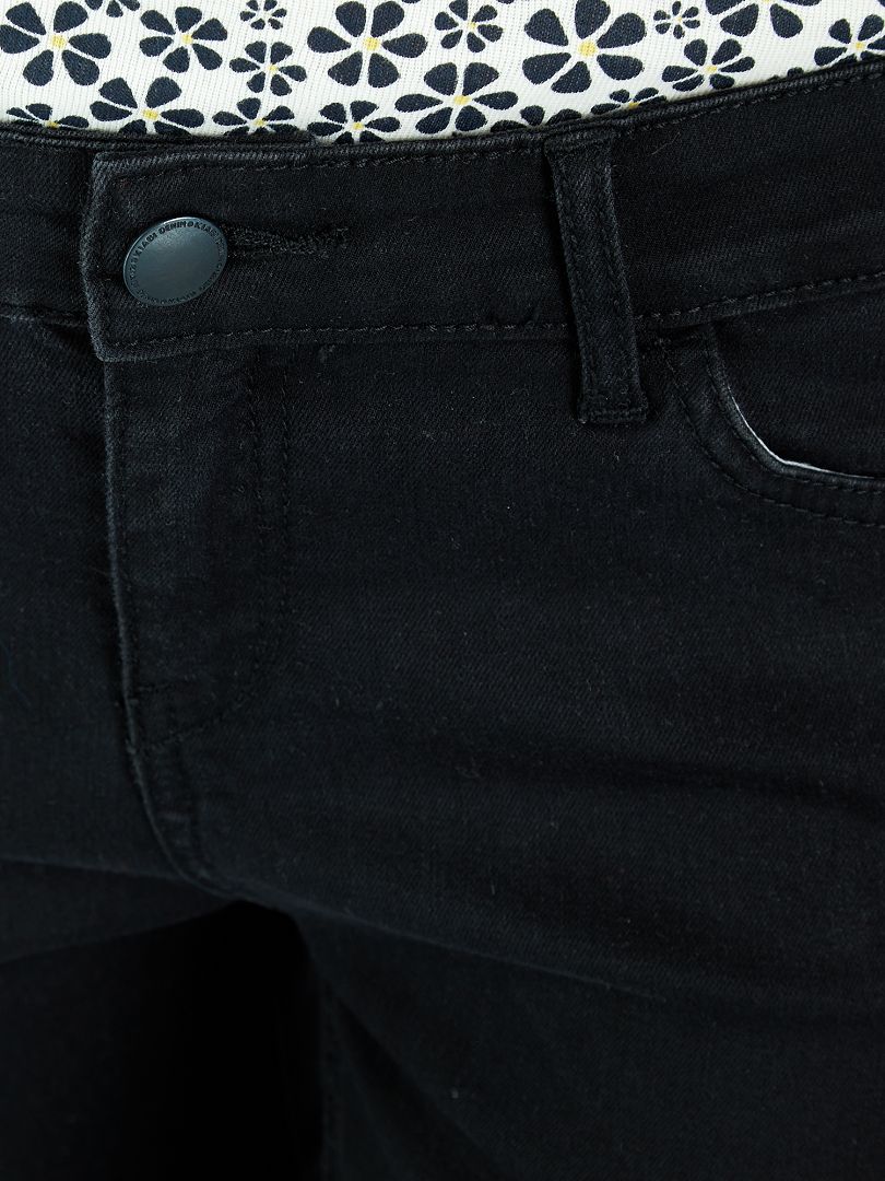 Calça jeans skinny elástica - Preta