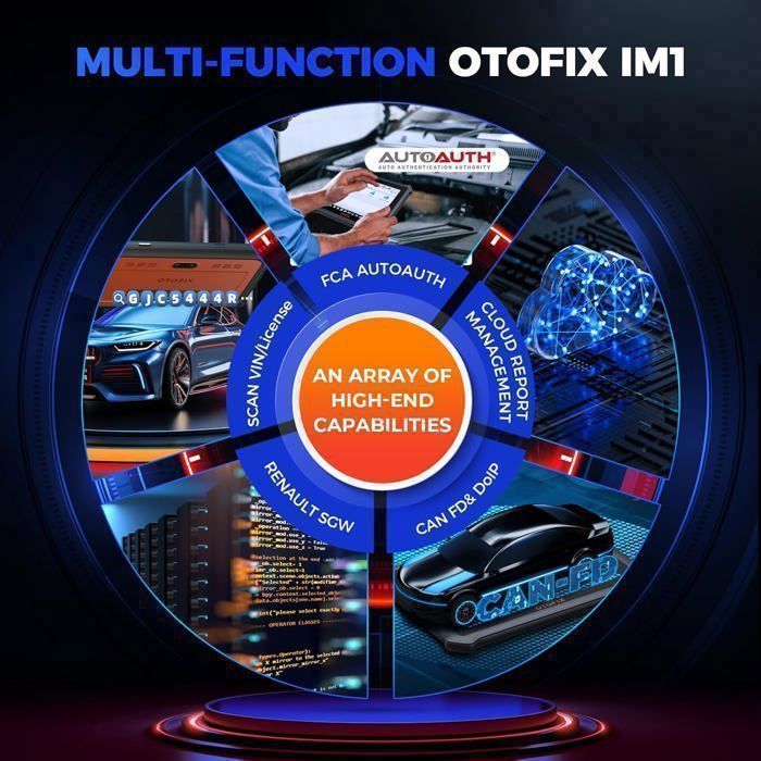 Car Key Programmer - OTOFIX - IM1 IMMO - with XP1 - Car Diagnostics - 2-Year Update