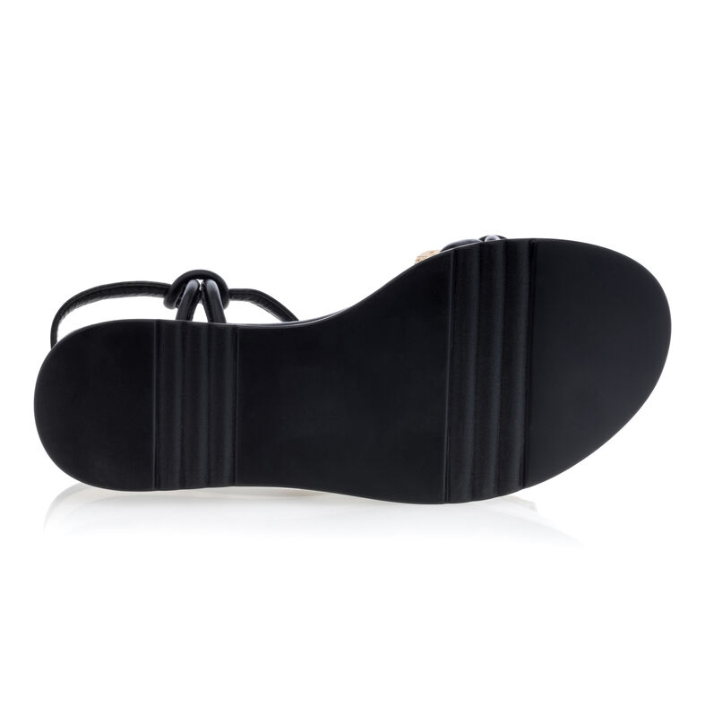 Schwarze Damensandalen / Zehenfreie Schuhe