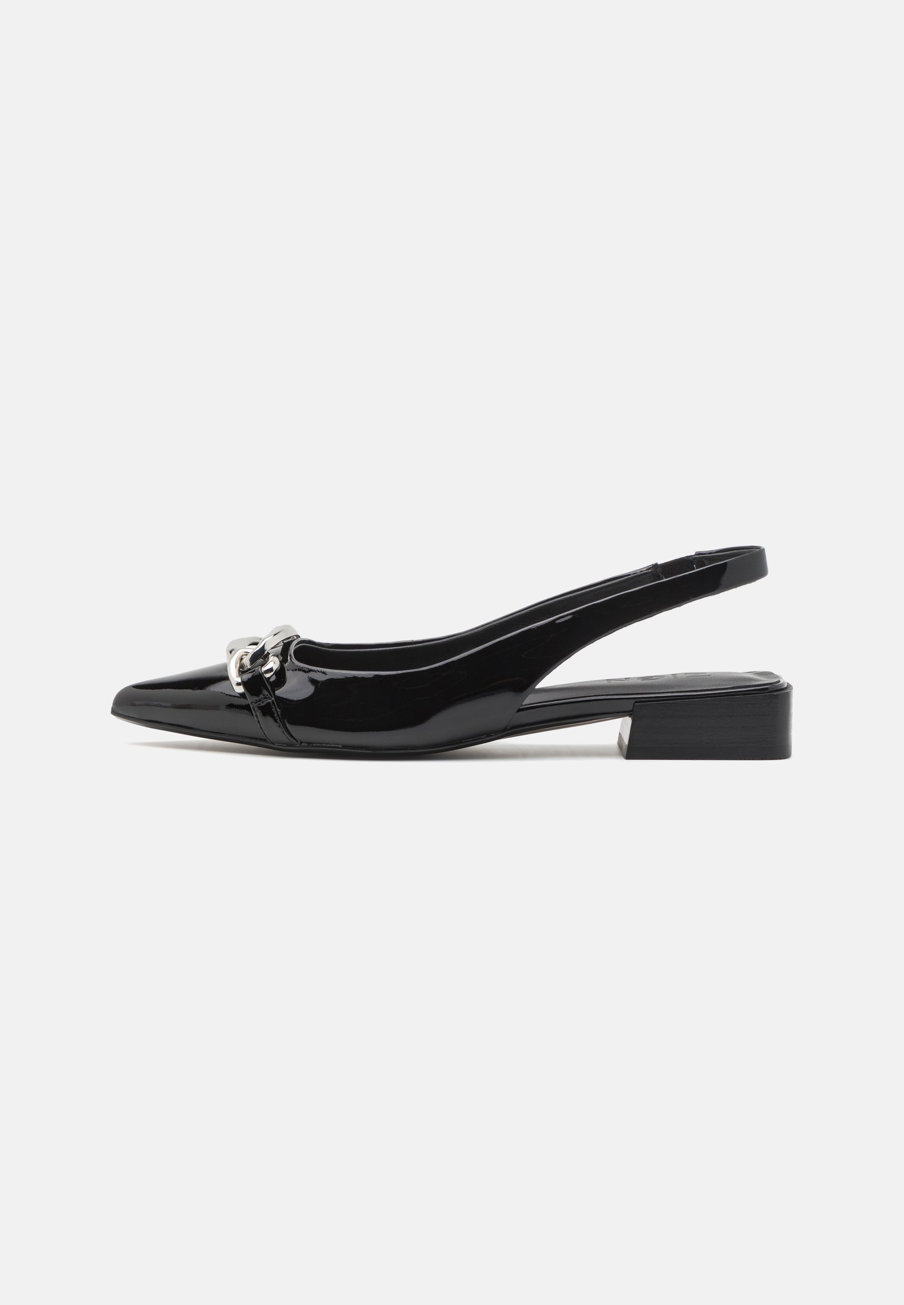 Zign LEATHER - Ballerine con cinturino posteriore - nere