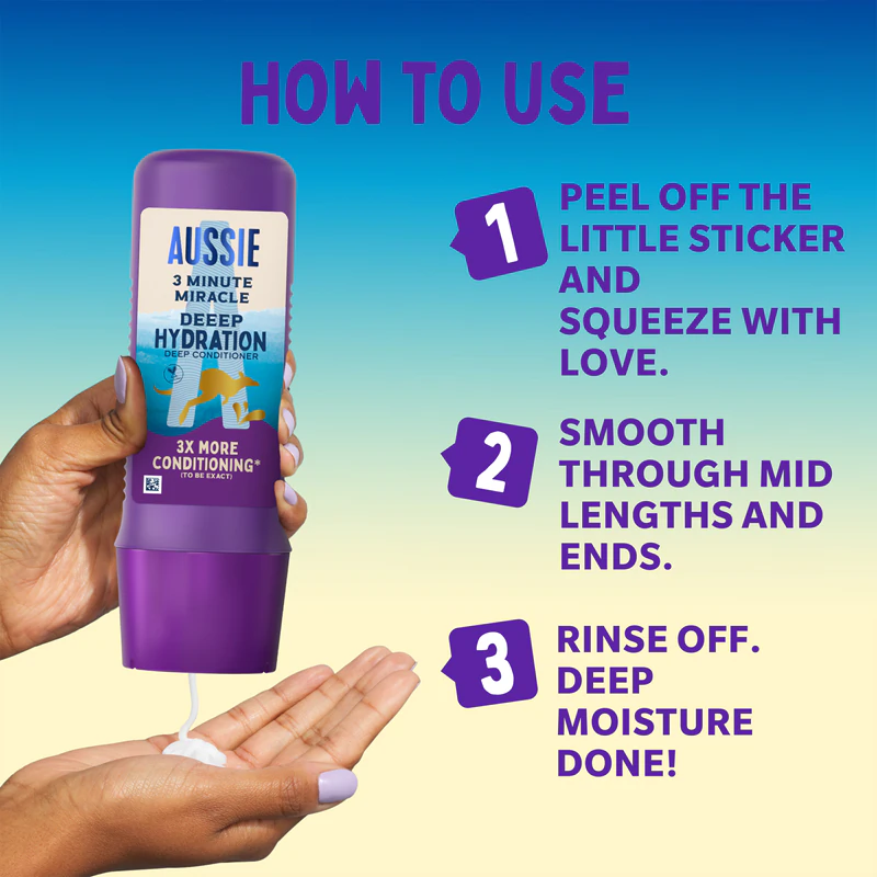 Condicionador de Hidratação Profunda Aussie 3 Minute Miracle