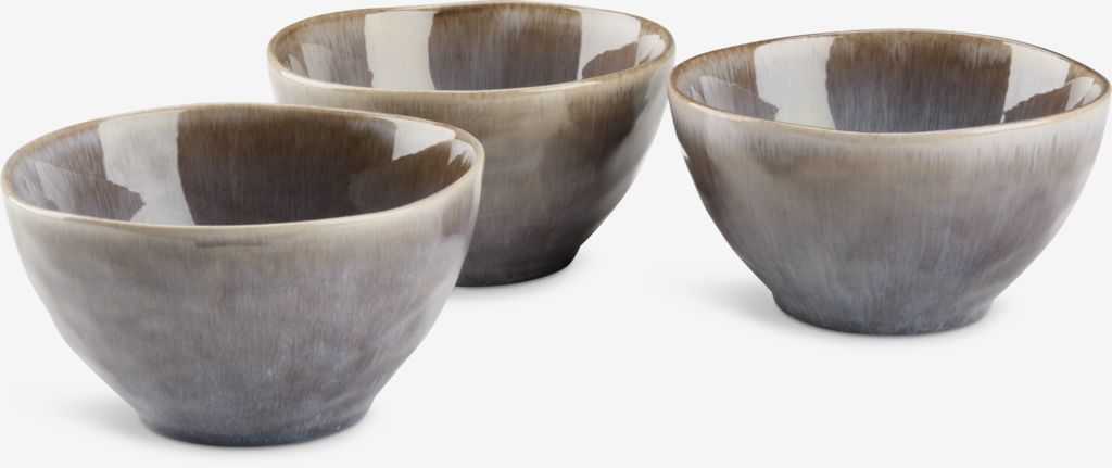 HENNING HENNING bļoda Ø14xH8cm pelēka