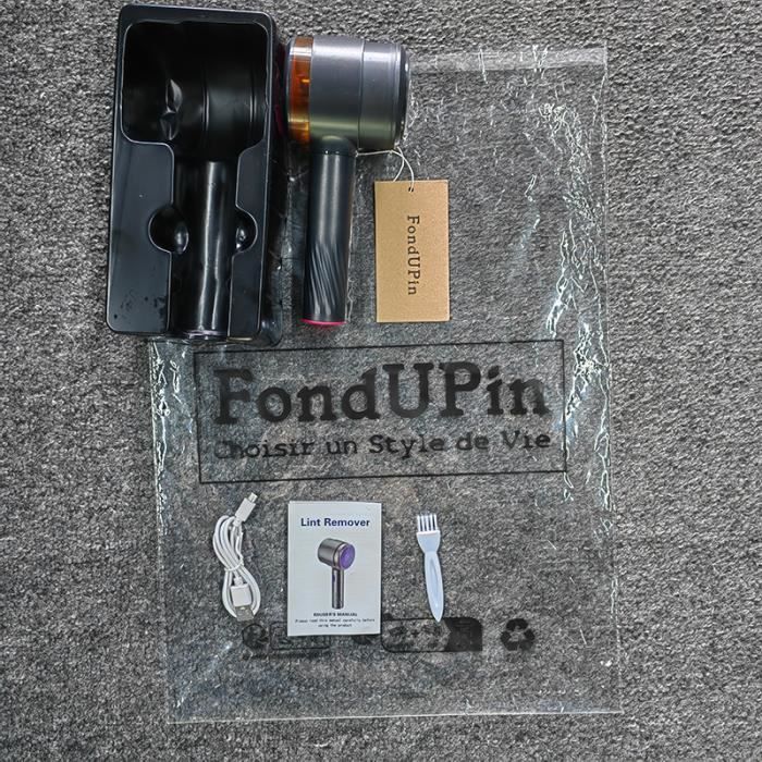 Quitapelusas eléctrico, afeitadora de telas para abrigos, suéteres y alfombras, potente quitapelusas portátil USB - Rojo plateado