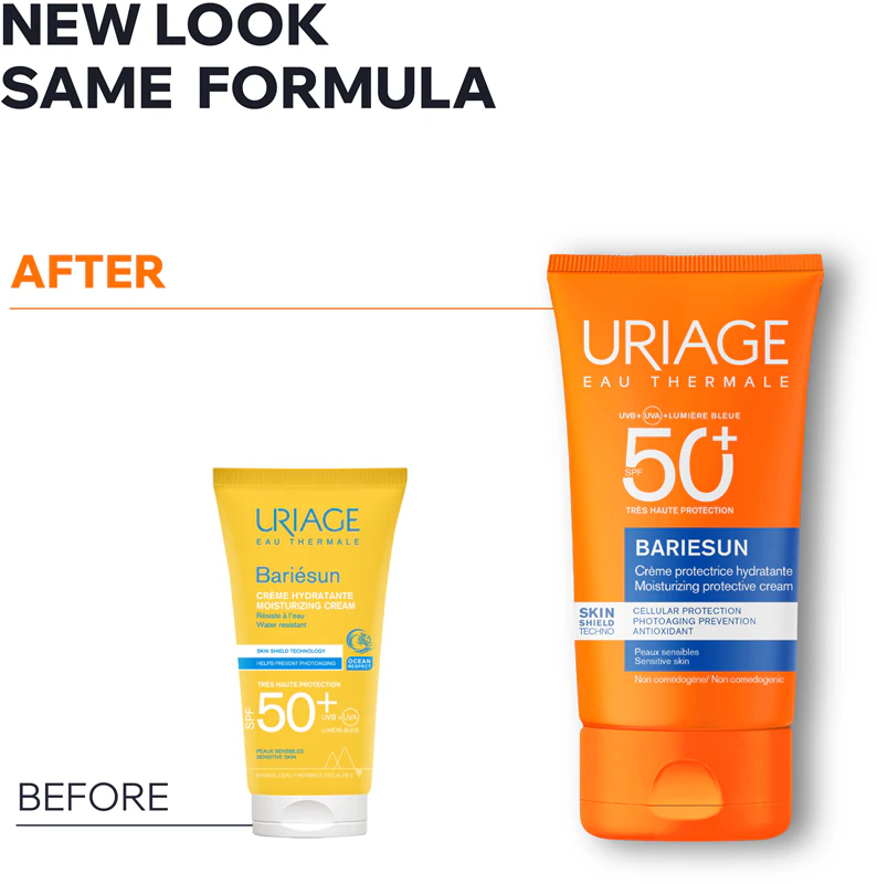 Creme hidratante Uriage Bariésun FPS 50+, protetor solar para rosto e corpo FPS 50+