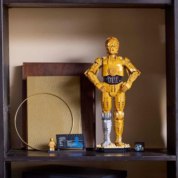 LEGO® Star Wars 75398 C-3PO - Figurine de Droïde à Construire - Maquette pour Adultes