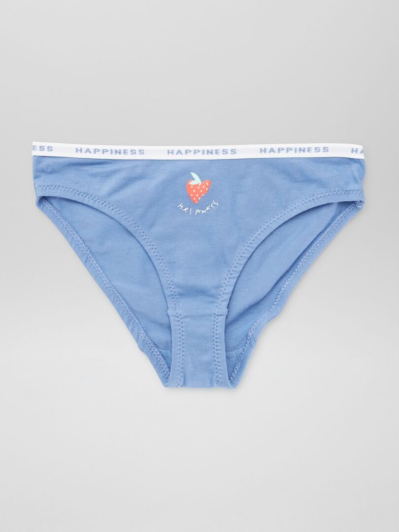 Juego de 4 calzoncillos estampados - AZUL