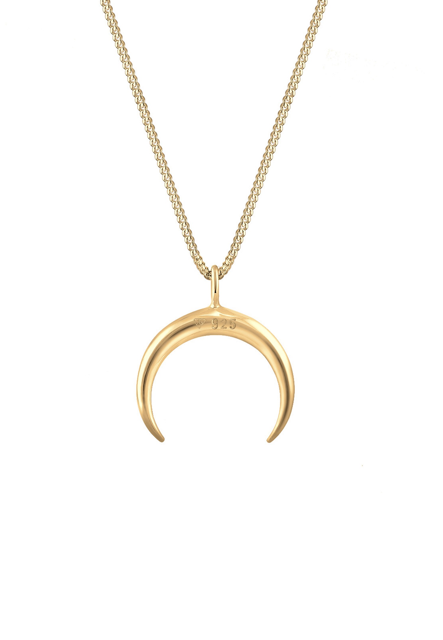 Elli Femmes Croissant Demi-lune Astro Blogueur en Argent Sterling 925