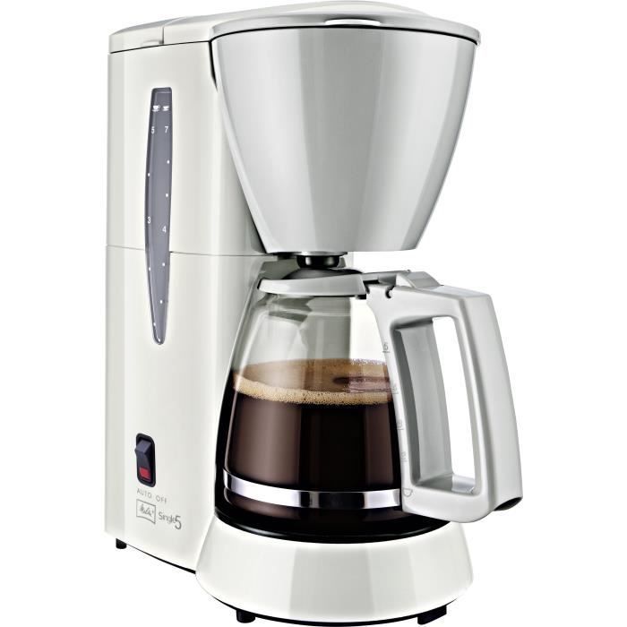 Macchina da caffè Melitta Single 5 M720-1/1 bianca - Filtro per 8 tazze, 650W