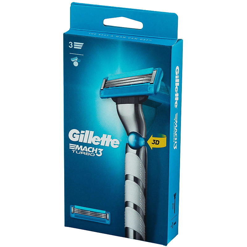 Gillette Mach3 Turbo scheermes (2 stuks)