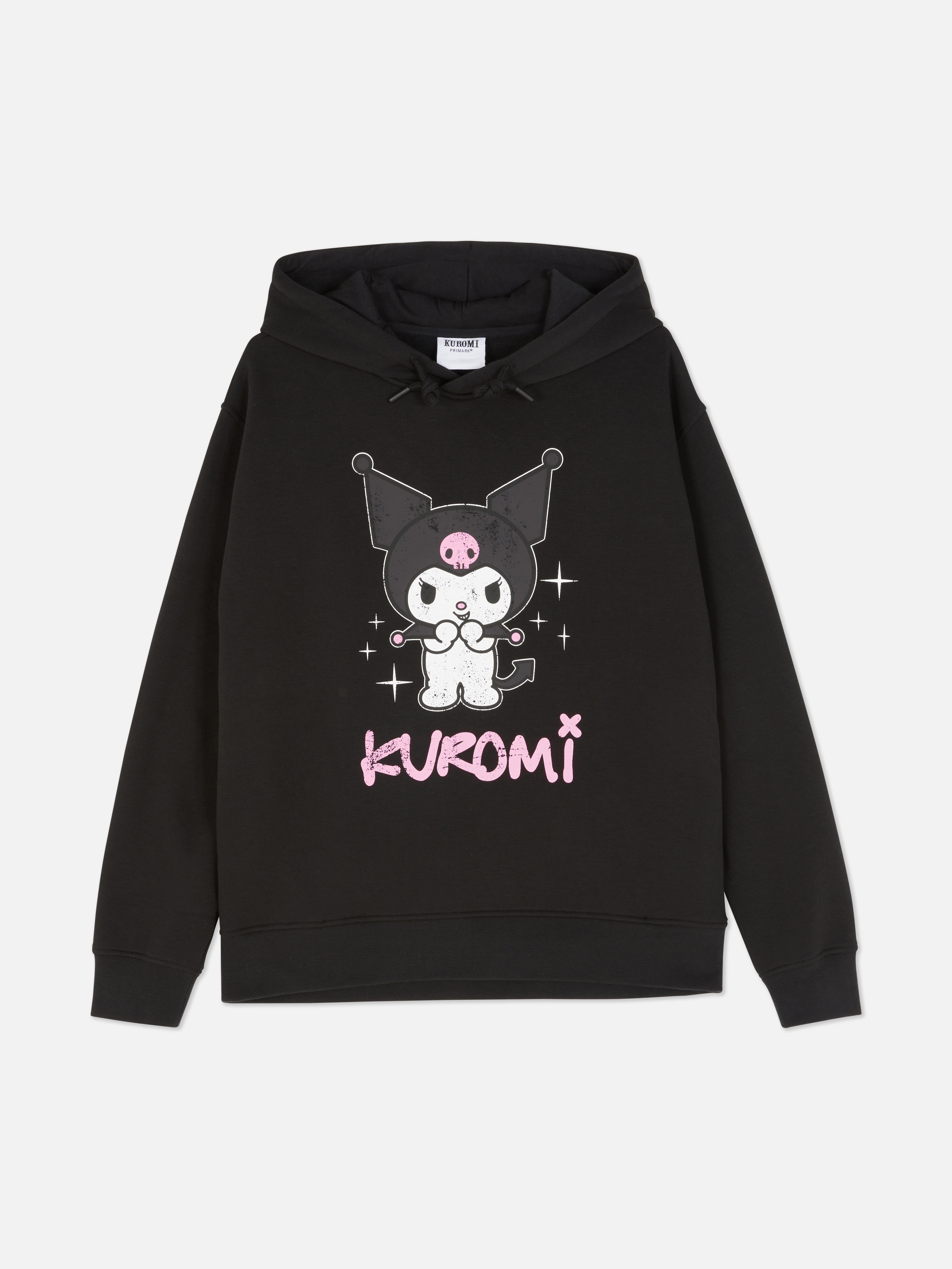 Φούτερ με τύπωμα Hello Kitty Kuromi. Ένα κλασικό φούτερ με μεγάλο τύπωμα Hello Kitty Kuromi στο στήθος.