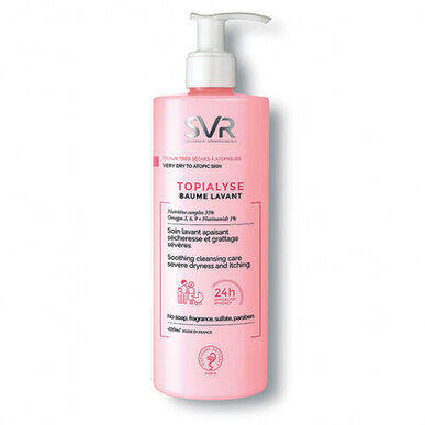 SVR Topialyse Baume Lavant Severe Dryness Rauhoittava Puhdistusbalsami Kuivalle ja Atooppiselle Iholle 400 ml 400 ml
