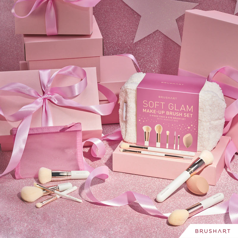 BrushArt Basic On-the-go Glam Mini-Make-up-Pinselset für unterwegs mit Mini-Etui